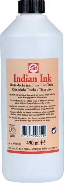 Talens tusche 490ml 44727000 schwarz - Talens-44727000-8712079022419