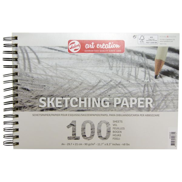 Talens art creation skizzenpapier 9318002m a4 90 g 100 bogen - Talens-9318002m-8712079396732