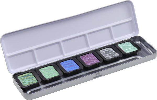 Talens perlglanzfarbe finetec box f0602 essentials cool 6 farben - Talens-f0602-4251402601029