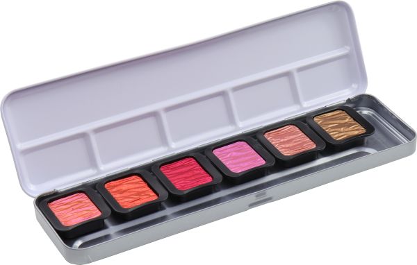 Talens perlglanzfarbe finetec box f0603 essentials warm 6 farben - Talens-f0603-4251402601036