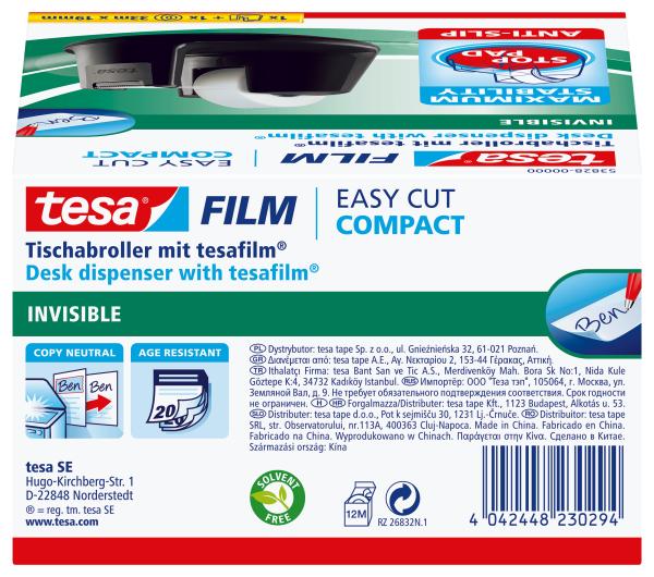 Tesa tischabroller easy cut compact 538280000 inkl. 1 rolle invis. 33mx19mm - Tesa-538280000-4042448230294-06.jpg