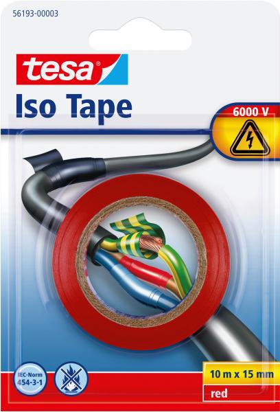 Tesa isolierband iso tape 15mmx10m 561930000 rot - Tesa-561930000-4042448055736