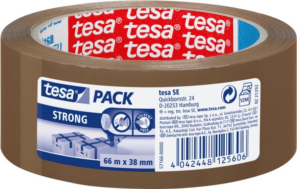 Tesa verpackungsband 38mmx66m 571660000 braun - Tesa-571660000-4042448125606