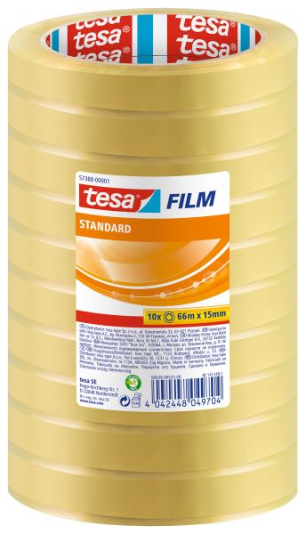 Tesa klebeband stand.box 66mx15mm 573880000 geschrumpft 10 stk. - Tesa-573880000-4042448049704