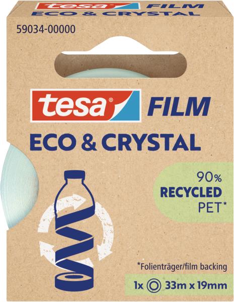 Tesa tesafilm eco&crystal 33mx19mm 59034-00000 klebeband 1 stück - Tesa-59034-00000-4063565252389