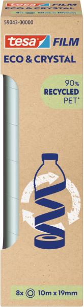 Tesa tesafilm eco&crystal 10mx19mm 59043-00000 klebeband 8 stück - Tesa-59043-00000-4063565252440