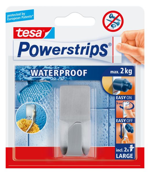 Tesa powerstrips haken zoom 597070000 grau - Tesa-597070000-4042448175243