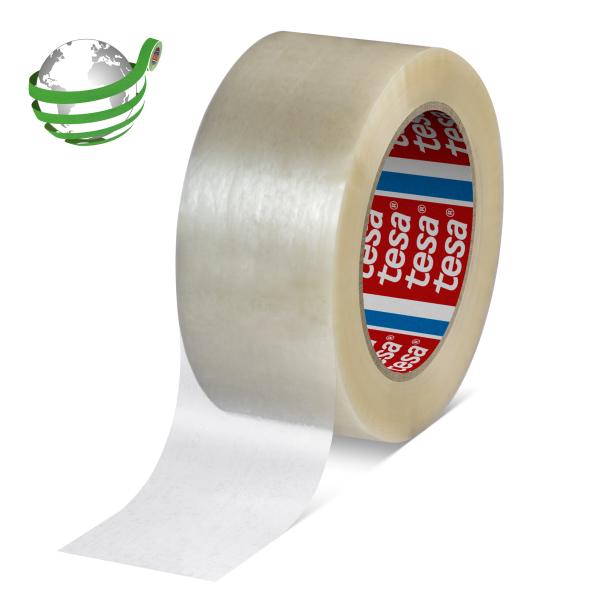 Tesa verpackungsband 50mmx132m 604180000000 recyceltes pet, transparent - Tesa-604180000000-4063565292507