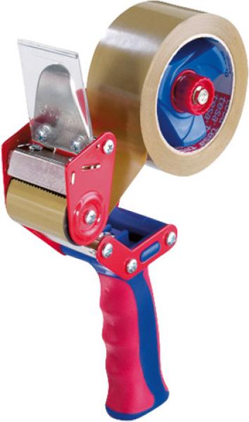 Tesa tesapack handabroller comfort 640000001 rot, bis 50mm rollenbreite - Tesa-640000001-4042448913869