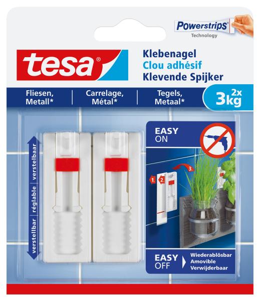 Tesa verst. klebenagel 2x3kg 777640000 fliesen & metall - Tesa-777640000-4042448340405