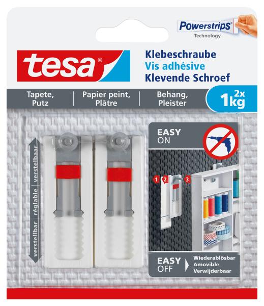 Tesa verstell. klebeschraube 1 kg 777750000 tapete & putz - Tesa-777750000-4042448340498