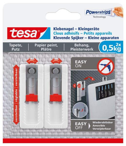 Tesa klebenagel 2x0,5kg 77782-00000 tapete & putz - Tesa-77782-00000-4042448537225