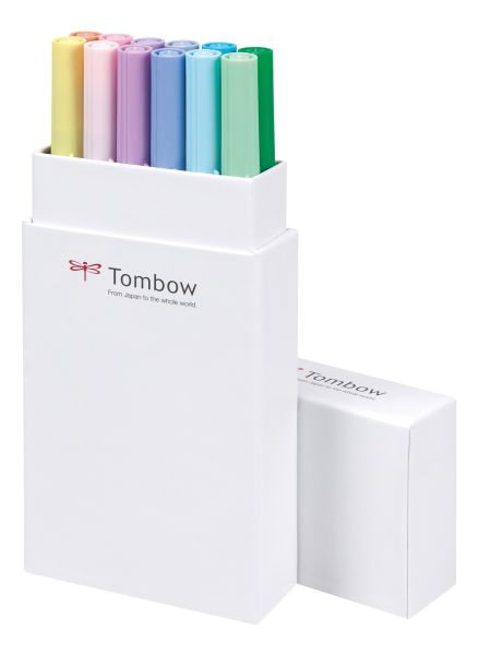 Tombow abt dual brush pen abt-12p-2 12er set pastelltöne - Tombow-abt-12p-2-4003198104136