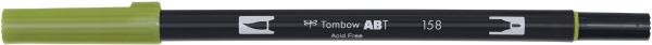 Tombow dual brush pen abt 158 dunkelolive - Tombow-abt-158-4901991901269-02.jpg