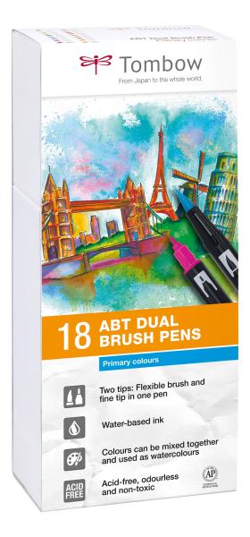 Tombow abt dual brush pen abt-18p-1 18er set grundtöne i - Tombow-abt-18p-1-4003198104198-02.jpg