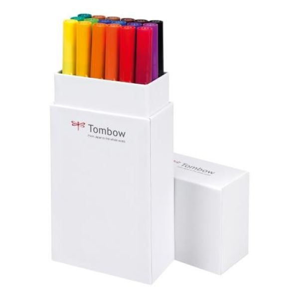 Tombow abt dual brush pen abt-18p-1 18er set grundtöne i - Tombow-abt-18p-1-4003198104198