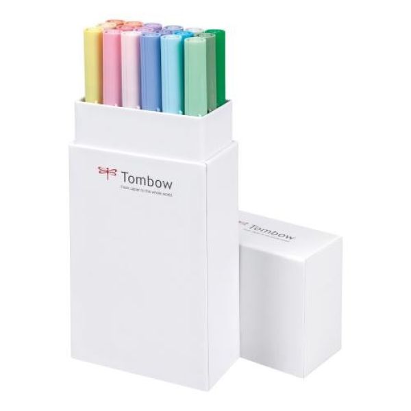 Tombow abt dual brush pen abt-18p-5 18er set pastelltöne - Tombow-abt-18p-5-4003198104280