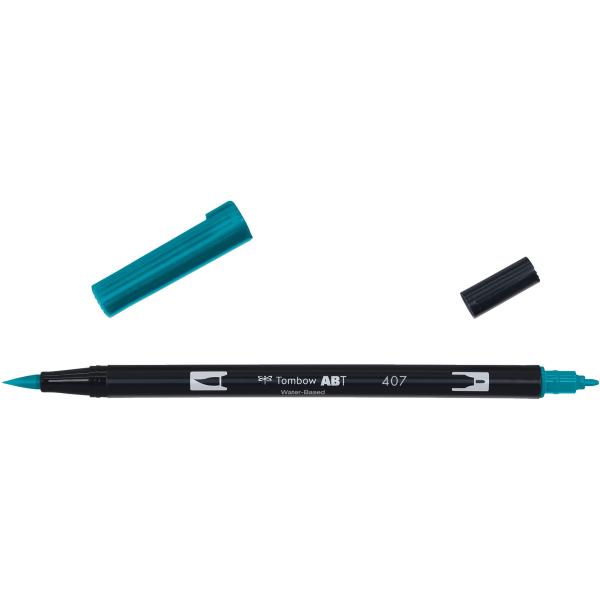 Tombow dual brush pen abt-407 tiki teal - Tombow-abt-407-4901991647785-02.jpg