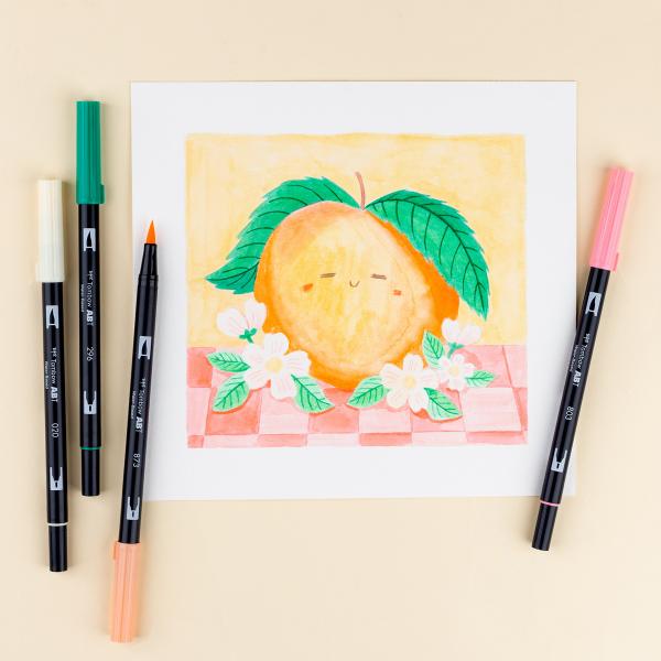 Tombow dual brush pen abt abt-6ppeachy just peachy 6 stück - Tombow-abt-6ppeachy-4003198106253-04.jpg