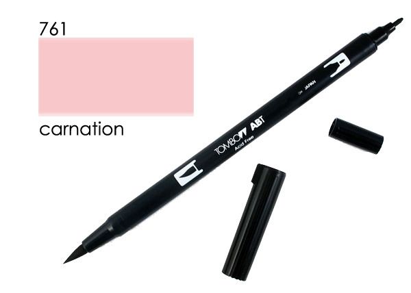 Tombow dual brush pen abt 761 carnation - Tombow-abt-761-4901991901962