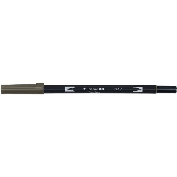 Tombow dual brush pen abt-n49 warm grey 8 - Tombow-abt-n49-4901991647839