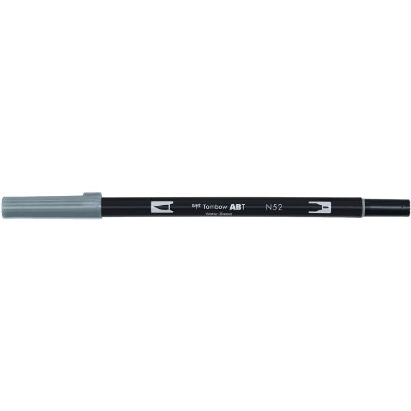 Tombow dual brush pen abt-n52 cool grey 8 - Tombow-abt-n52-4901991647846