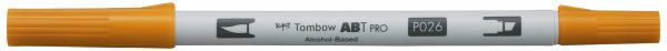 Tombow dual brush pen abt pro abtp-026 yellow gold - Tombow-abtp-026-4901991648027