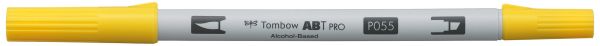 Tombow dual brush pen abt pro abtp-055 process yellow - Tombow-abtp-055-4901991648041