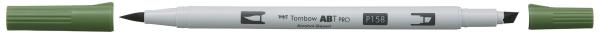 Tombow dual brush pen abt pro abtp-158 dark olive - Tombow-abtp-158-4901991648133-02.jpg