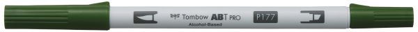 Tombow dual brush pen abt pro abtp-177 dark jade - Tombow-abtp-177-4901991648157