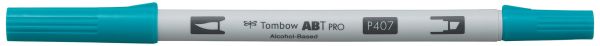 Tombow dual brush pen abt pro abtp-407 tiki teal - Tombow-abtp-407-4901991648317