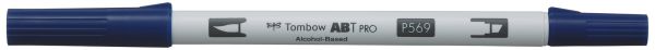 Tombow dual brush pen abt pro abtp-569 jet blue - Tombow-abtp-569-4901991648454