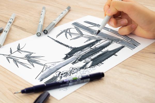 Tombow dual brush pen abt pro abtp-5p-3 warm grey colours set, 5 stück - Tombow-abtp-5p-3-4003198150102-04.jpg