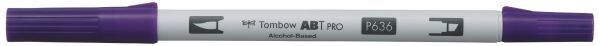 Tombow dual brush pen abt pro abtp-636 imperial purple - Tombow-abtp-636-4901991648492