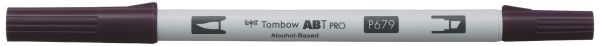 Tombow dual brush pen abt pro abtp-679 dark plum - Tombow-abtp-679-4901991648539