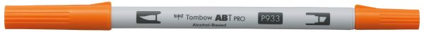 Tombow dual brush pen abt pro abtp-933 orange - Tombow-abtp-933-4901991648836