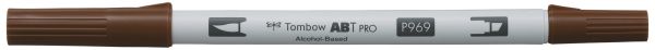 Tombow dual brush pen abt pro abtp-969 chocolate - Tombow-abtp-969-4901991648867
