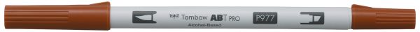 Tombow dual brush pen abt pro abtp-977 saddle brown - Tombow-abtp-977-4901991648874