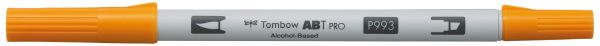 Tombow dual brush pen abt pro abtp-993 chrome orange - Tombow-abtp-993-4901991648935