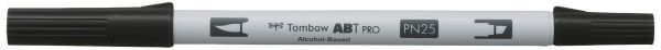 Tombow dual brush pen abt pro abtp-n25 lamp black - Tombow-abtp-n25-4901991648966