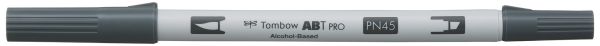 Tombow dual brush pen abt pro abtp-n45 cool grey 10 - Tombow-abtp-n45-4901991648997