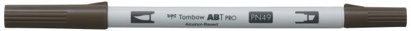 Tombow dual brush pen abt pro abtp-n49 warm grey 8 - Tombow-abtp-n49-4901991649000