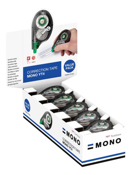 Tombow korrekturroller 4.2mmx10m ct-yt4-bulk im bulk - Tombow-ct-yt4-bulk-4901991585292