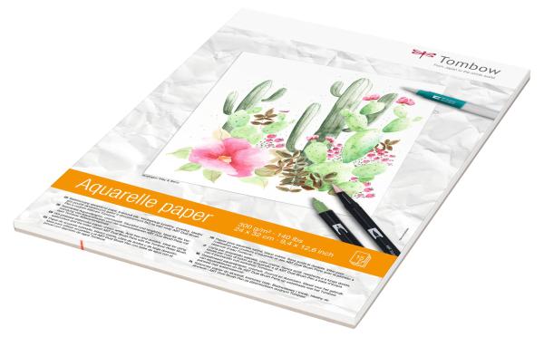 Tombow aquarellblock 24x32mm pb-aqua 300g, 15 blatt - Tombow-pb-aqua-4003198950016-03.jpg