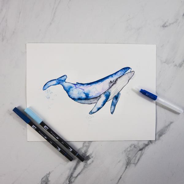Tombow aquarellblock a6 pb-aqua-cov 300g, 15 blatt - Tombow-pb-aqua-cov-4003198950337-02.jpg