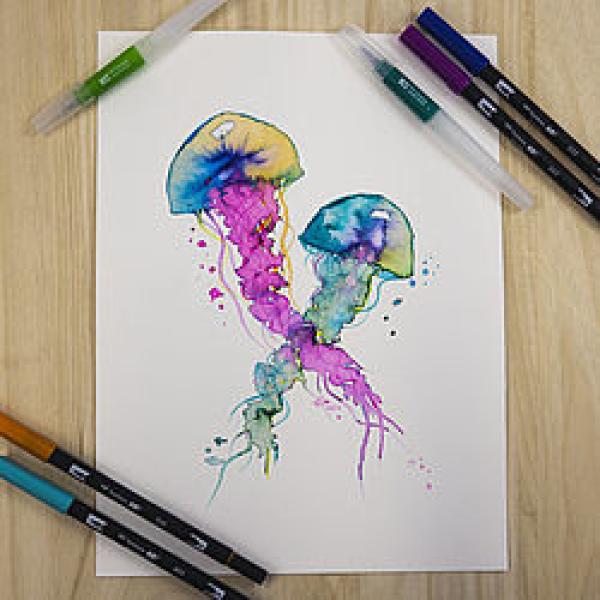 Tombow aquarellblock a6 pb-aqua-cov 300g, 15 blatt - Tombow-pb-aqua-cov-4003198950337-03.jpg