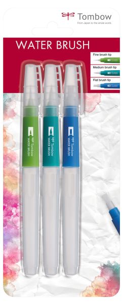 Tombow wassertankpinsel wb-3p set, 3 stück - Tombow-wb-3p-4003198160040