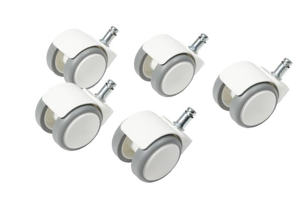 Topstar hartbodenrollen 6991w weiss 5 stück - Topstar-6991w-7613058038630