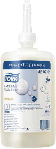 Tork flüssigseife premium s1 420701 unparfümiert 1l - Tork-420701-7322540394368