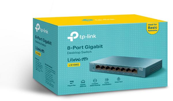 Tp-link litewave 8-port switch ls108g 8gb rj45 ports, steel case - Tp-link-ls108g-6935364085452-04.jpg